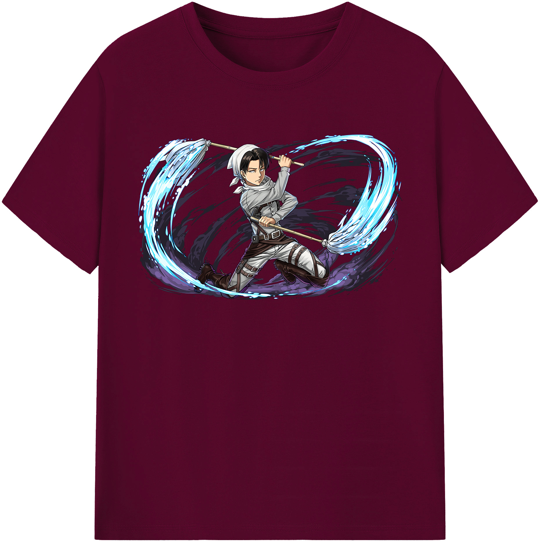 （画像用） 進撃の巨人 リヴァイ·アッカーマン Attack on Titan Levi Ackerman レディースカジュアルプリントTシャツ（綿100％）